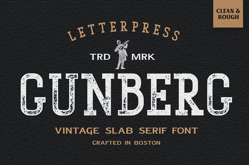 Gunberg Vintage Font