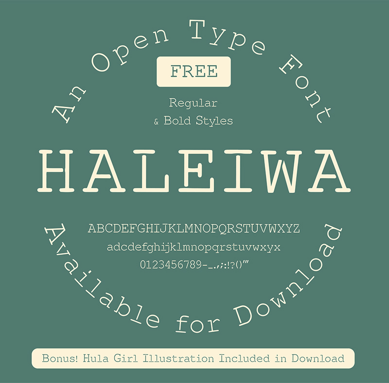 Haleiwa Font