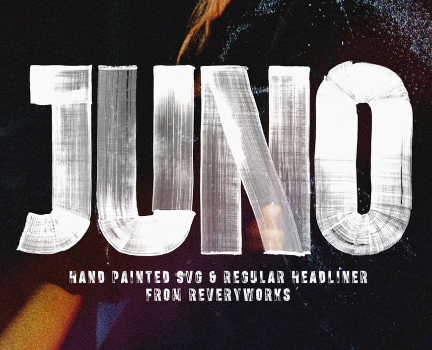 Juno Condensed Hand Painted Headliner Font