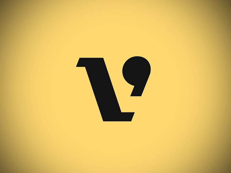 V and Apostrophe Logo Design