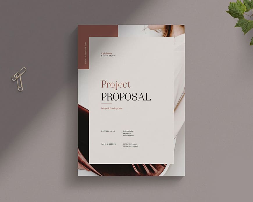 Minimal Project Proposal Brochure Templates