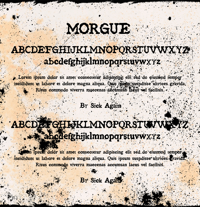 Morgue Display Font