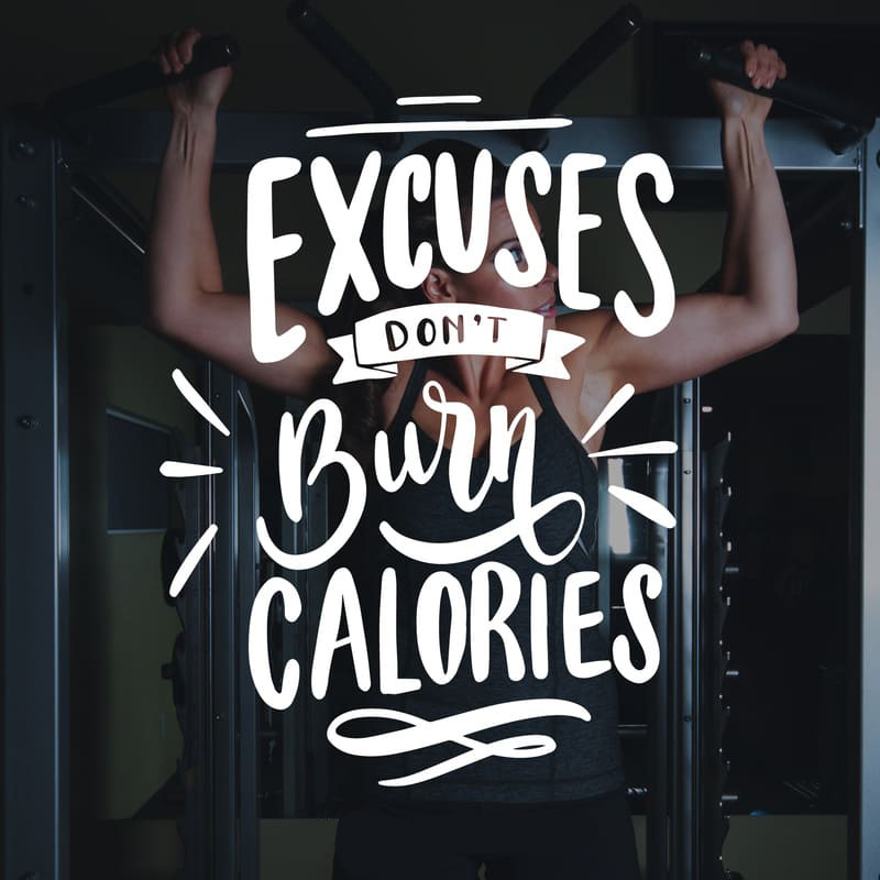 Excuses don't burn calories Digital Painting By Zbig Wolowiec