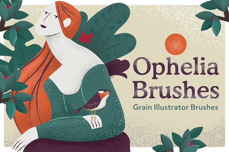 Ophelia Grain Vector Brushes