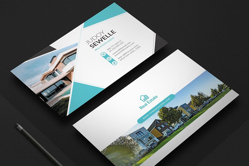 Perfect Clean Real Estate Business Card