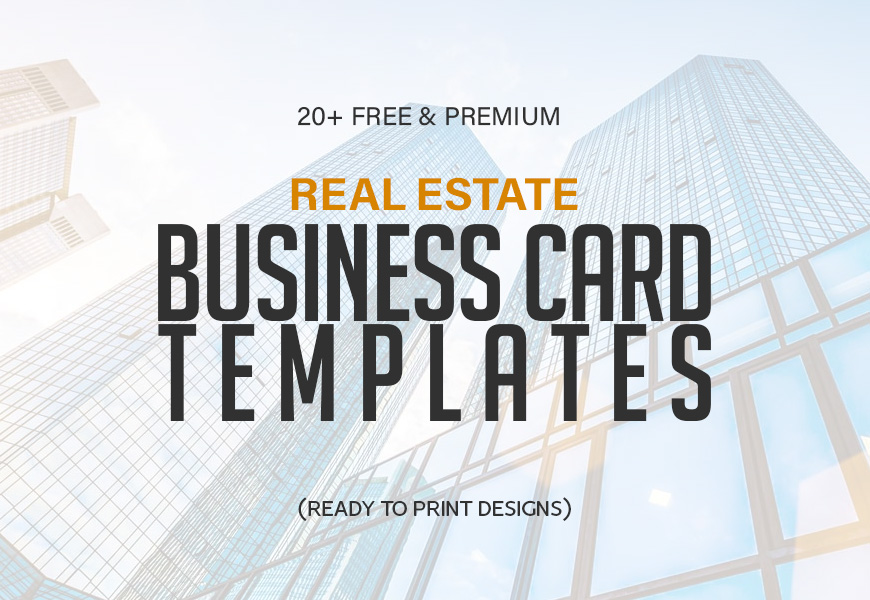 Real Estate Business Card Templates (FREE)