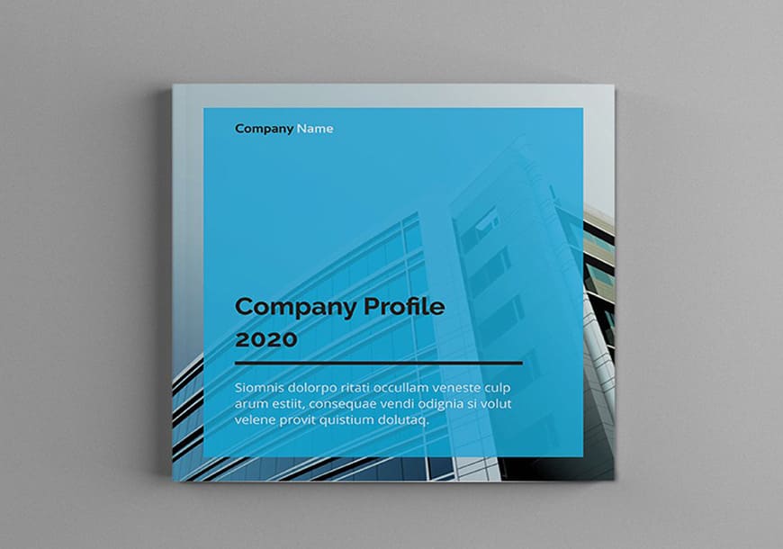 Square Company Profile Brochure Templates