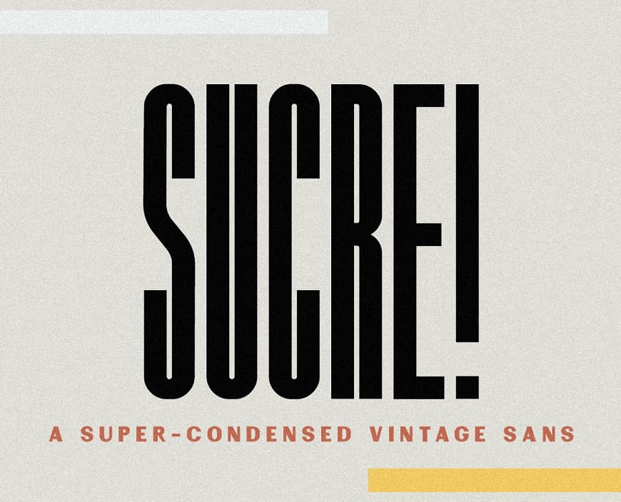 Sucre Vintage Condensed Sans Font