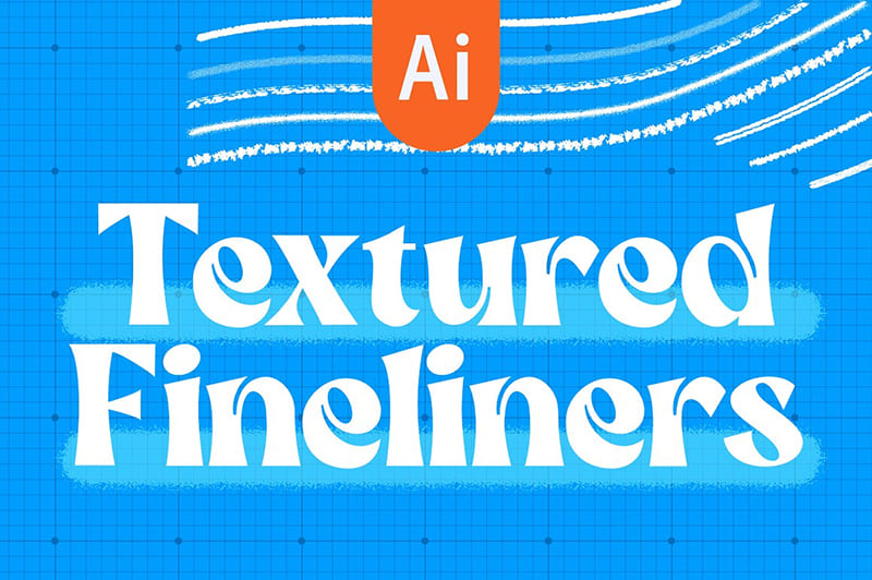 Textured Fineliner Adobe Illustrator
