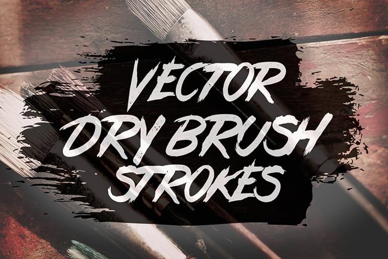 Vector Dry Brush Stroke Brushes