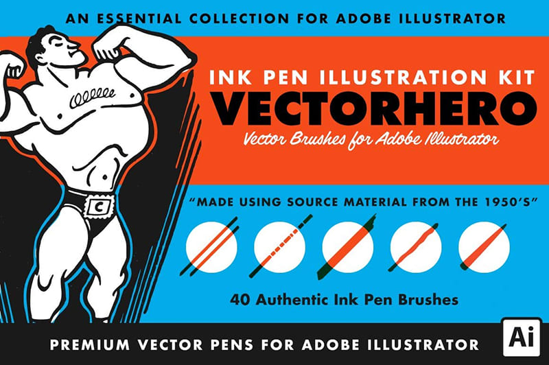 VectorHero Pen & Ink Brushes