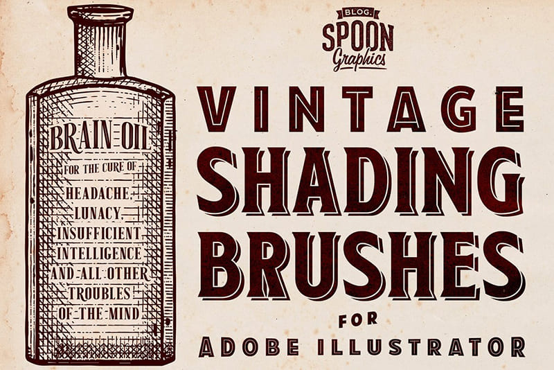 Vintage Shading Illustrator Brushes