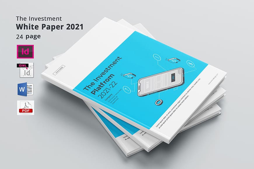 White Paper Print Brochure Template