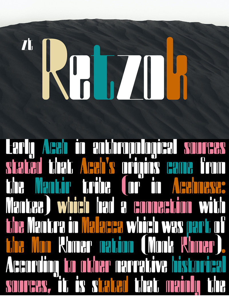 ZT Retzok Retro Display Font