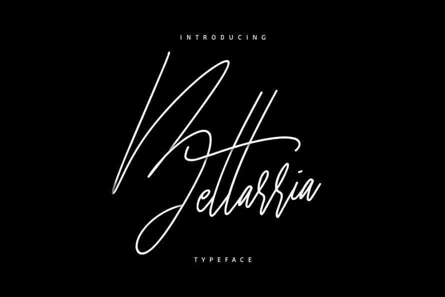 Bettarria Signature Typeface