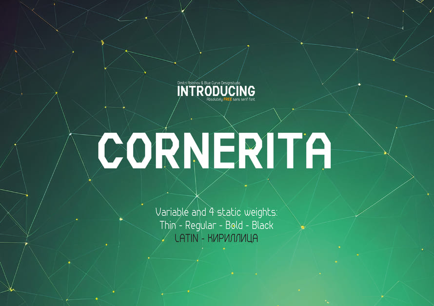 Cornerita Free Font