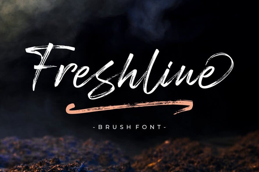 Freshline Script Brush Font