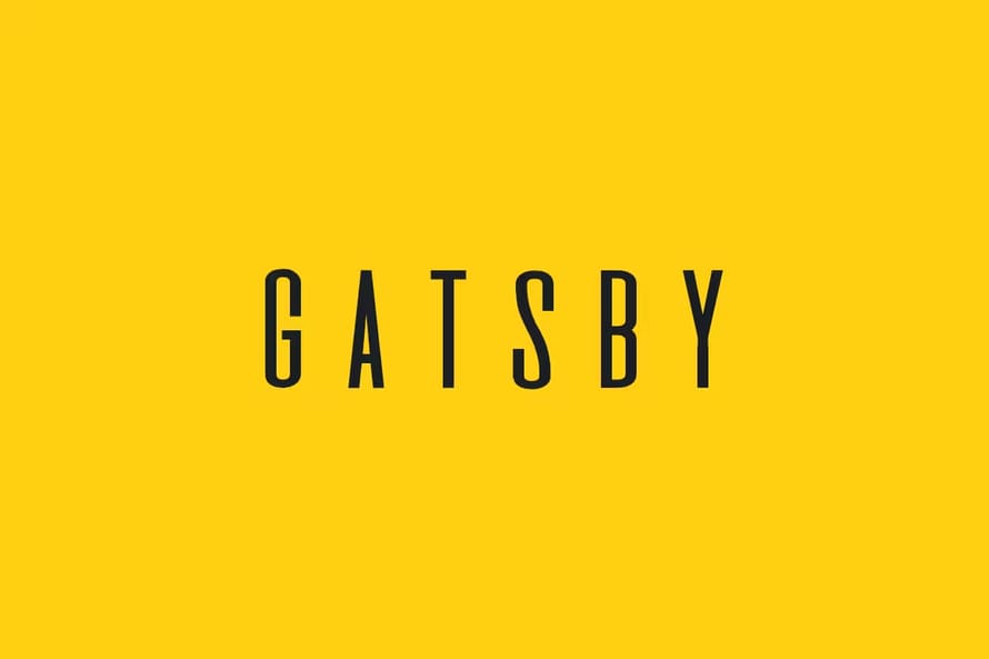 Gatsby Unique Display Headline Typeface