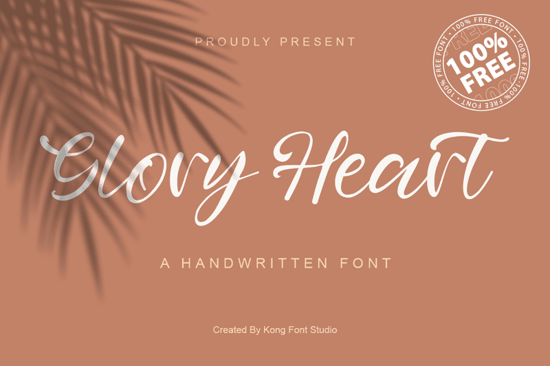 Glory Heart Handwritten Free Font