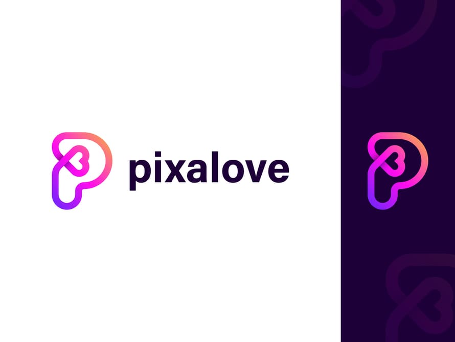 P Love Logo Design