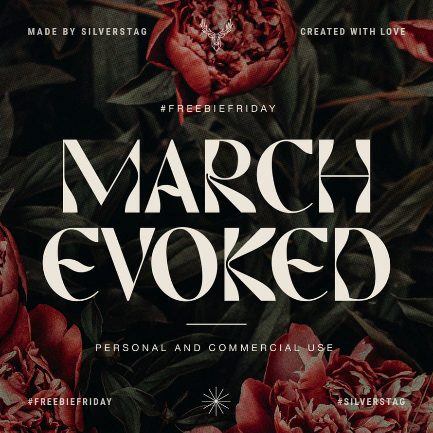 March Evoked Display Font