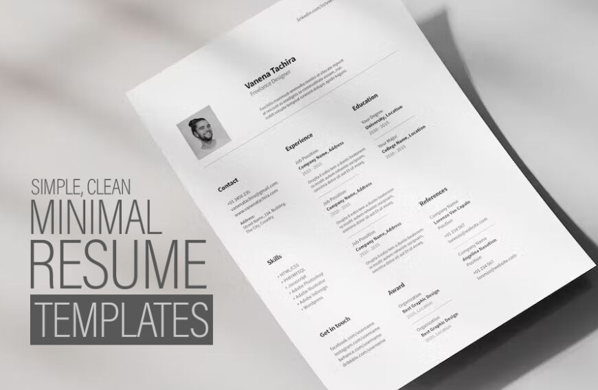 Clean Innovative and creative modern designed 15 resume templates