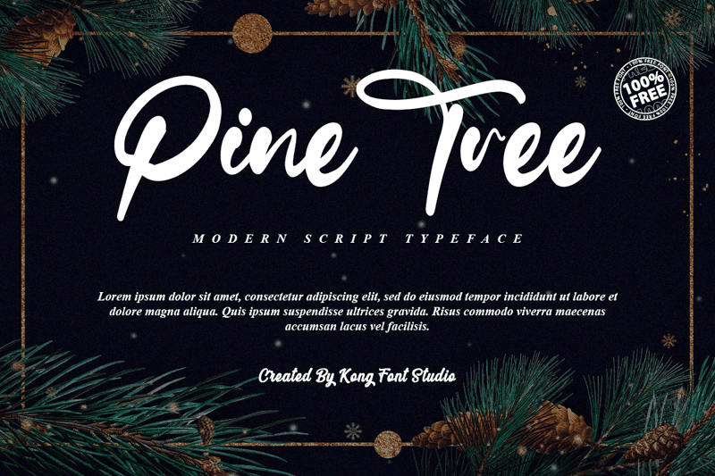 Pine Tree Free Font