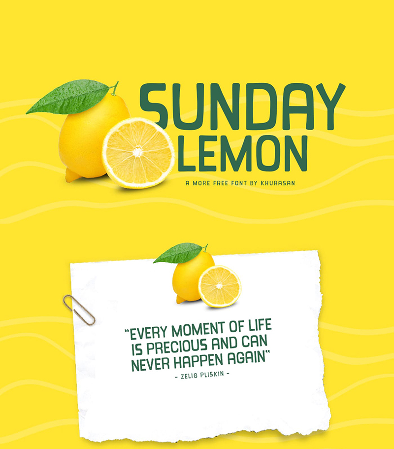 Sunday Lemon Free Font