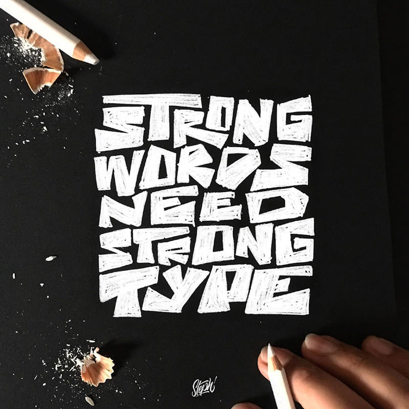 Strong Words Need Strong Type