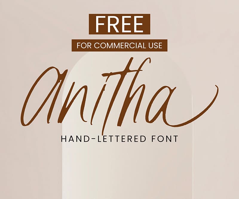 Anitha Hand Letterd Font