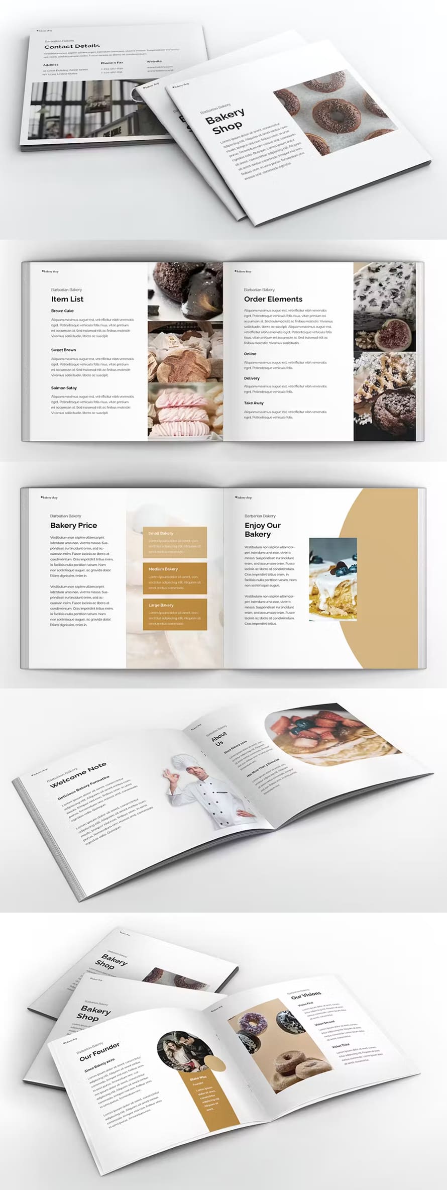 Bakery Square Brochure Template