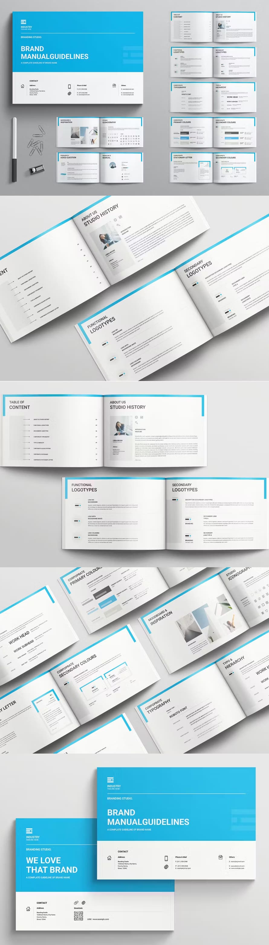 Brand Manual Guidelines Template Landscape