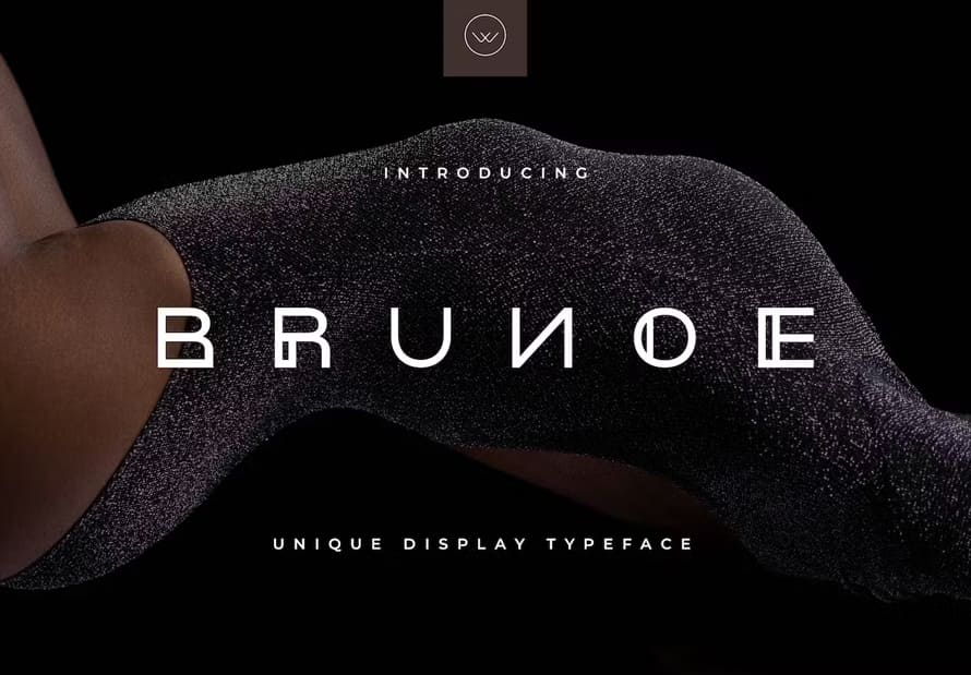 Brunoe Futuristic Display Typeface