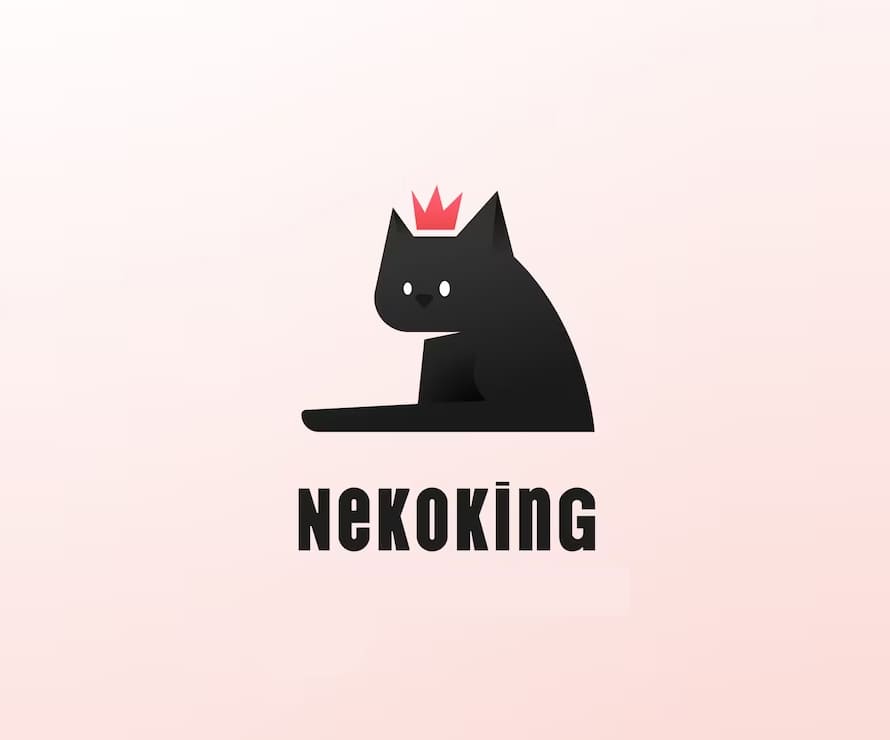 Nekoking Logo Design