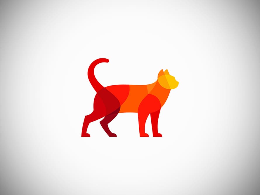 Colorful Cat Logo