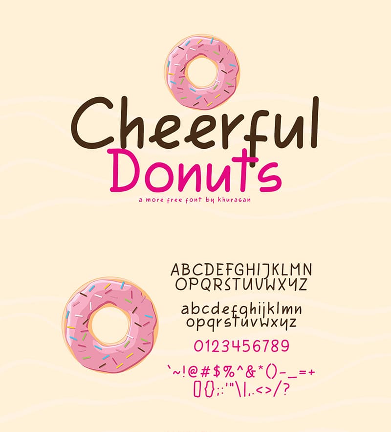 Cheerful Donuts Font