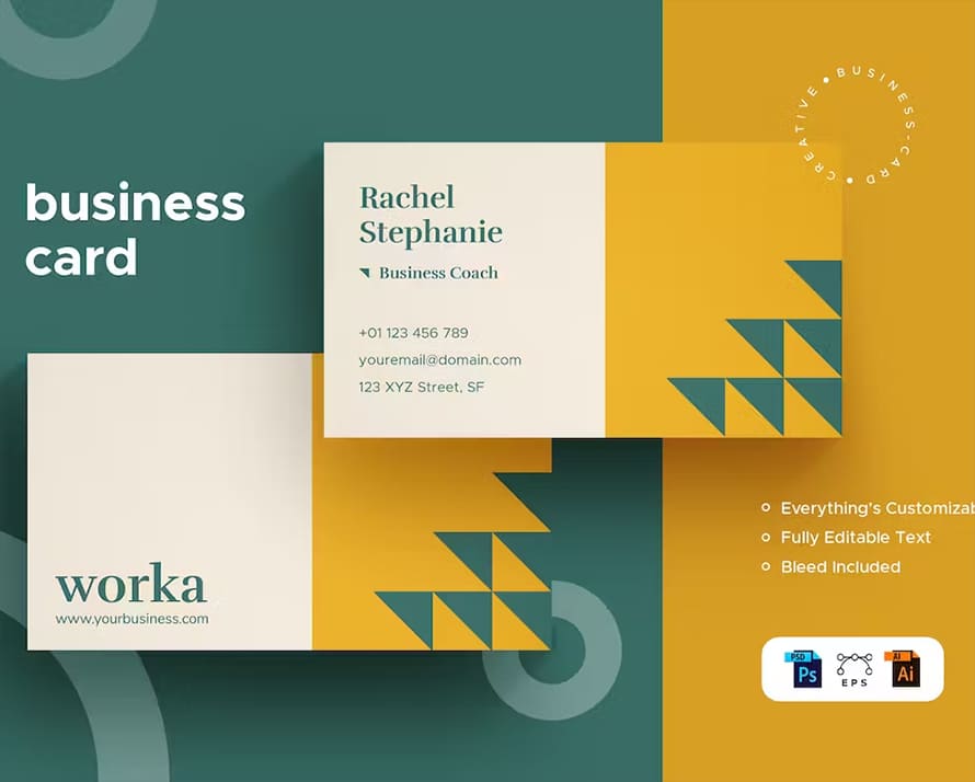 Eye-catchy Professional Business Card Template