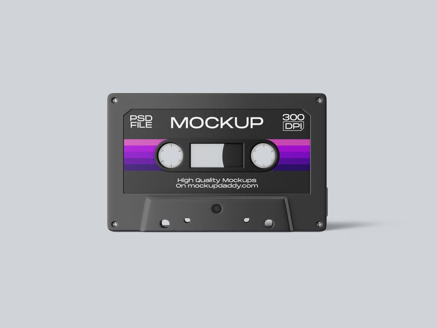 Free Cassette Mockup