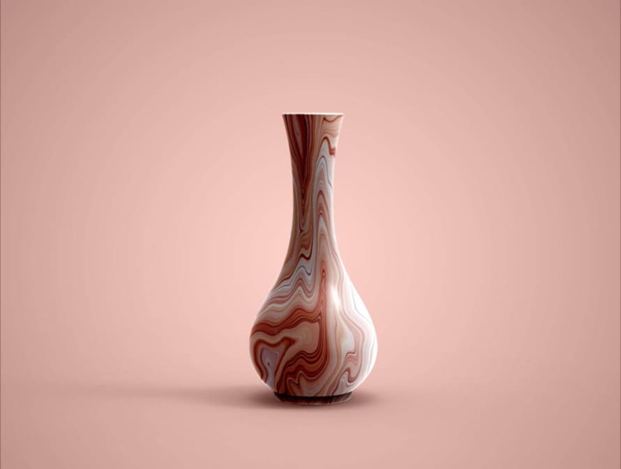 Free Flower Vase PSD Mockup Design