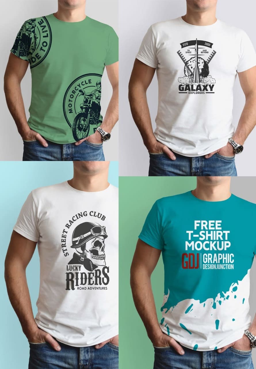 Free Men T-Shirt Mockup