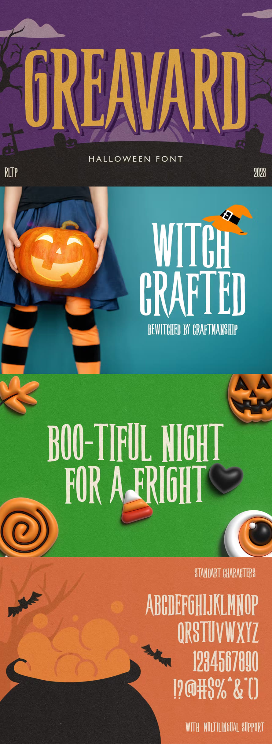 Gravard Halloween Font