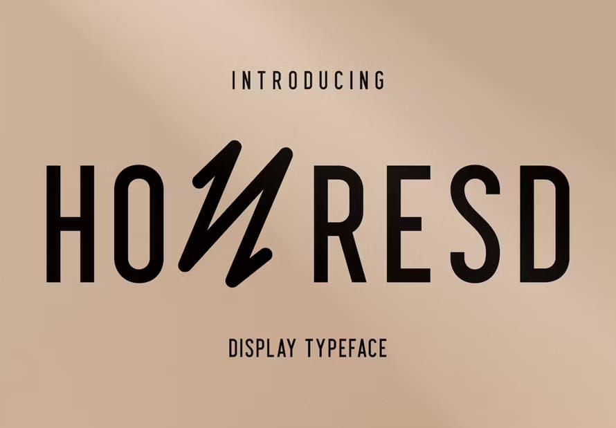 Honresd Display Typeface Font
