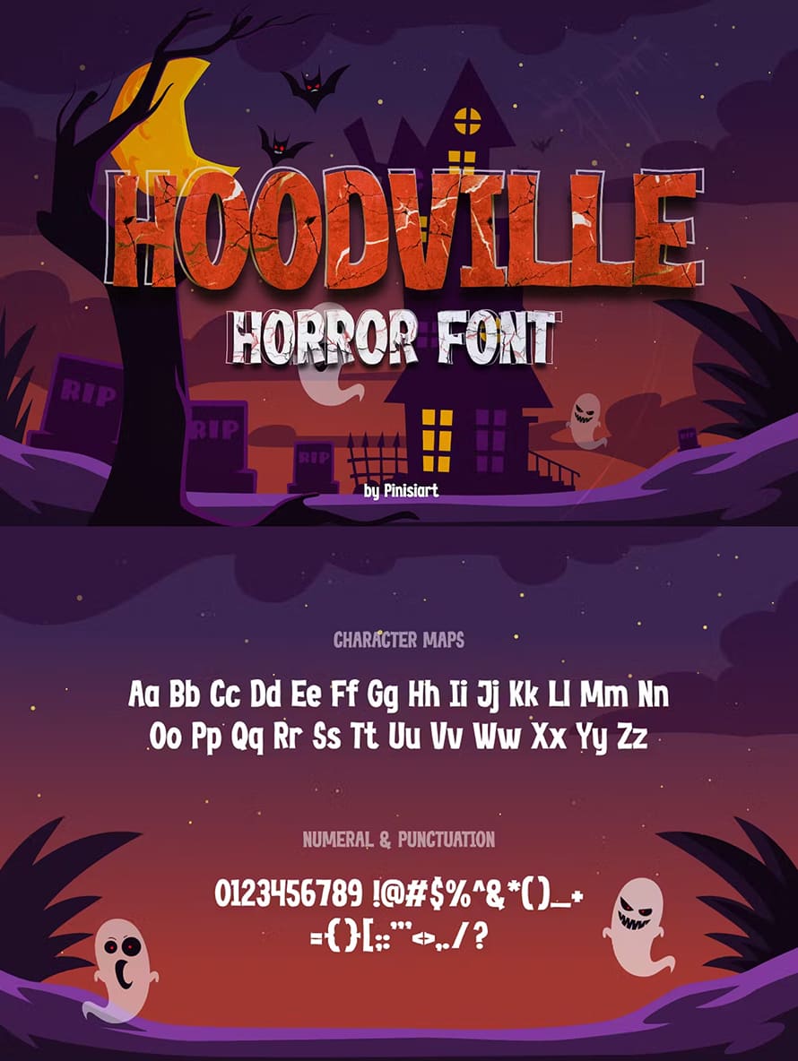 Hoodville Horror Display Font