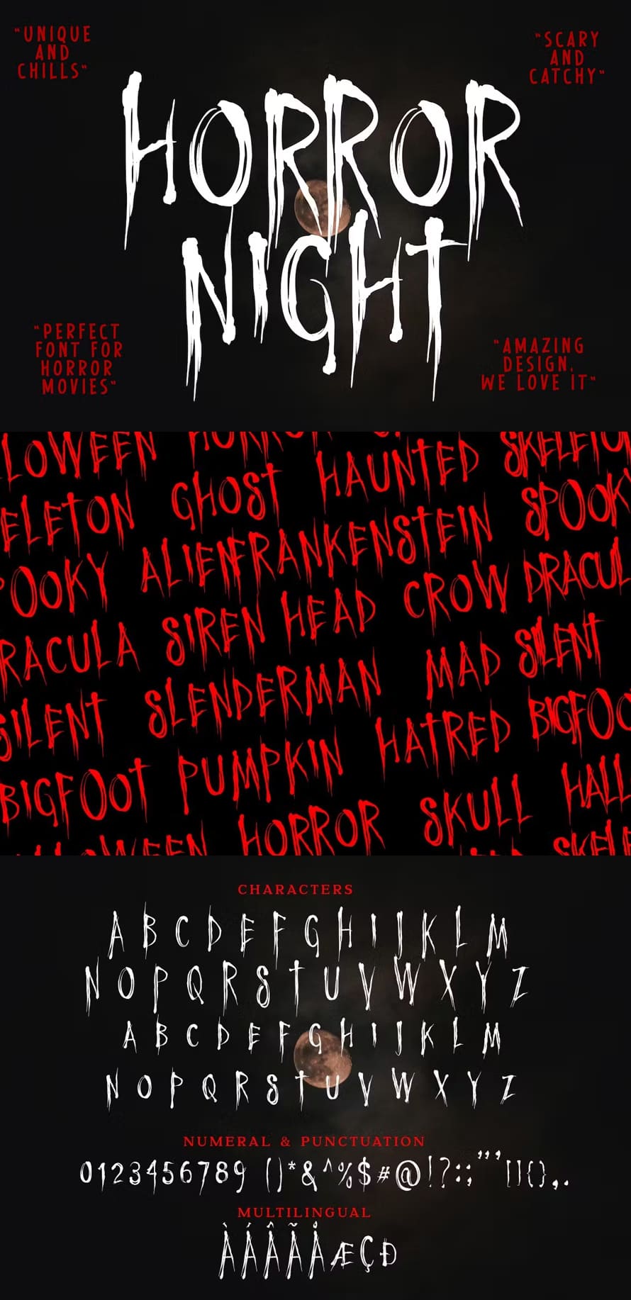 Horror Night Halloween Font