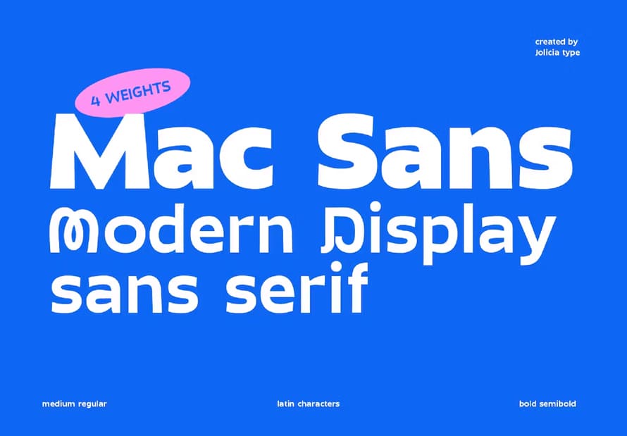 Mac Sans Display Sans Serif Font