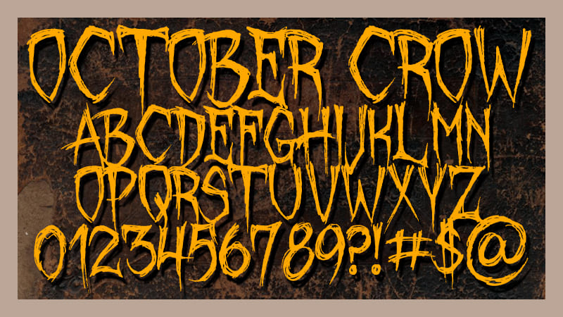 October Crow Free Font Free Font