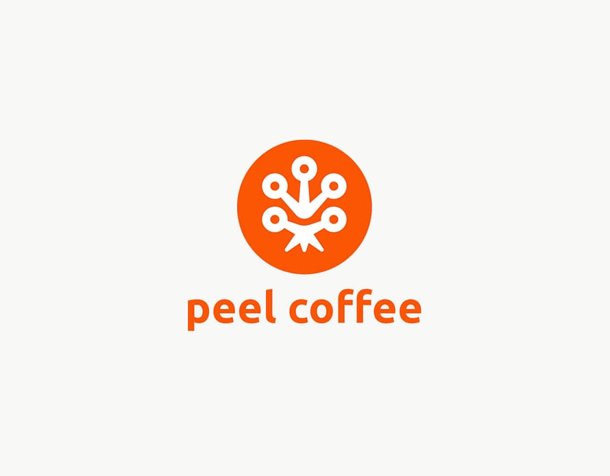 Peel Coffee Brand Logo Design by Gert van Duinen