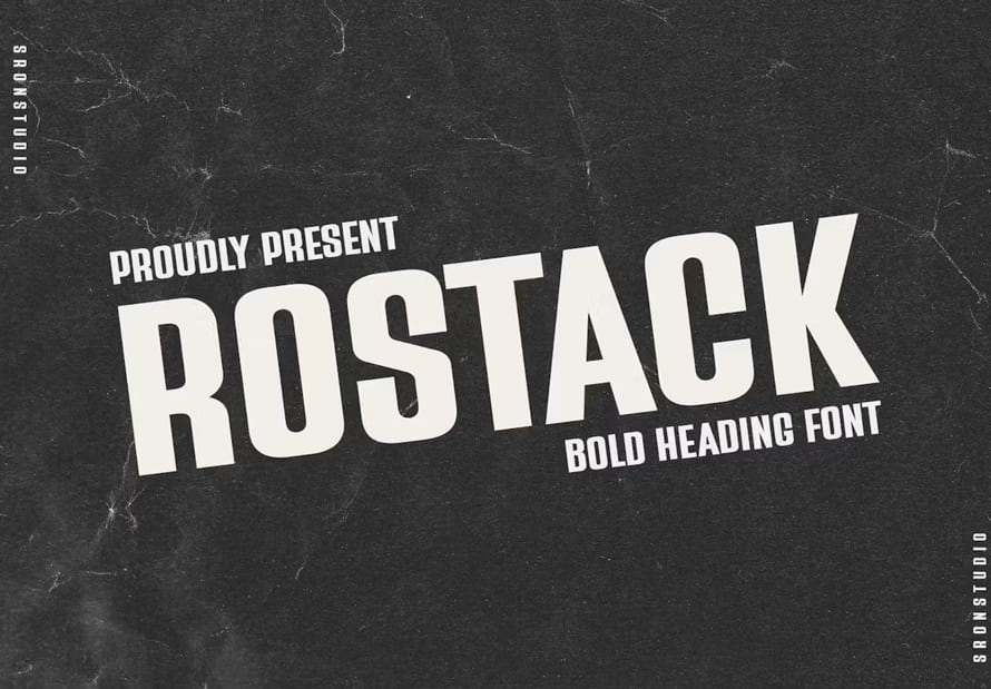 Rostack Bold Font