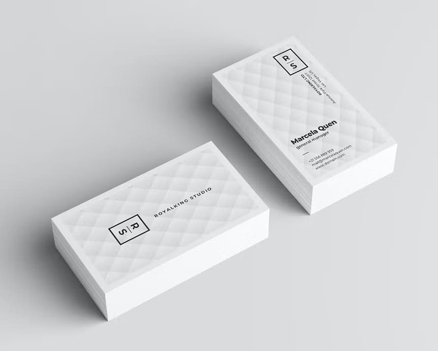 Royal Studio Clean Business Card Design