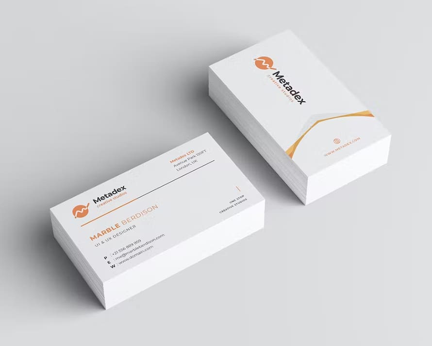 Simplest Editable Business Card Design